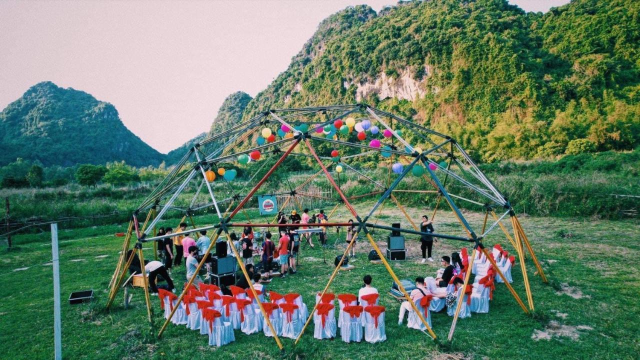Woodstock Jungle Camp Hostel Hien Hao Buitenkant foto