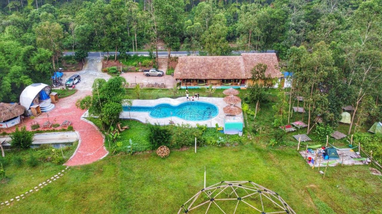 Woodstock Jungle Camp Hostel Hien Hao Buitenkant foto