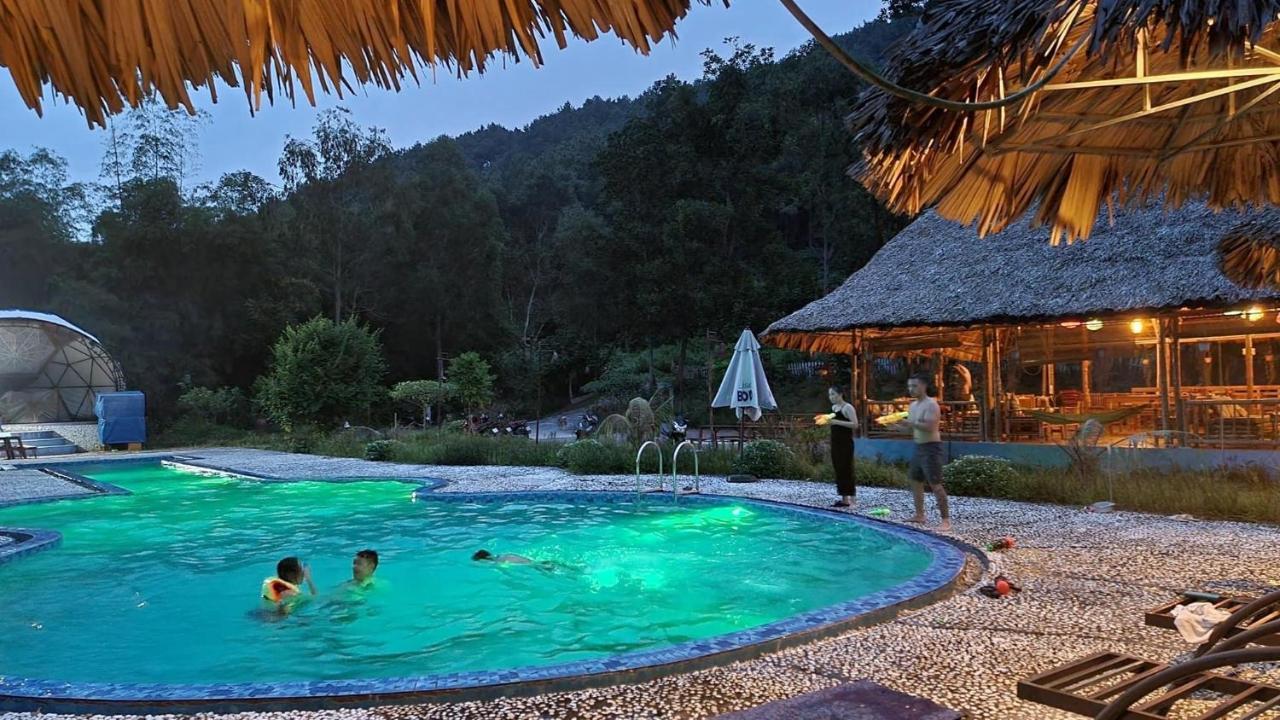 Woodstock Jungle Camp Hostel Hien Hao Buitenkant foto