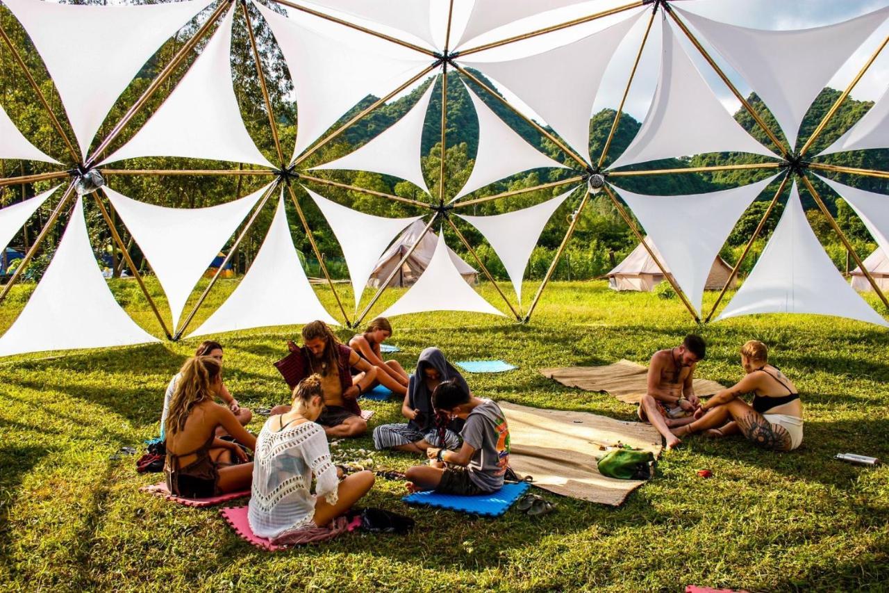 Woodstock Jungle Camp Hostel Hien Hao Buitenkant foto