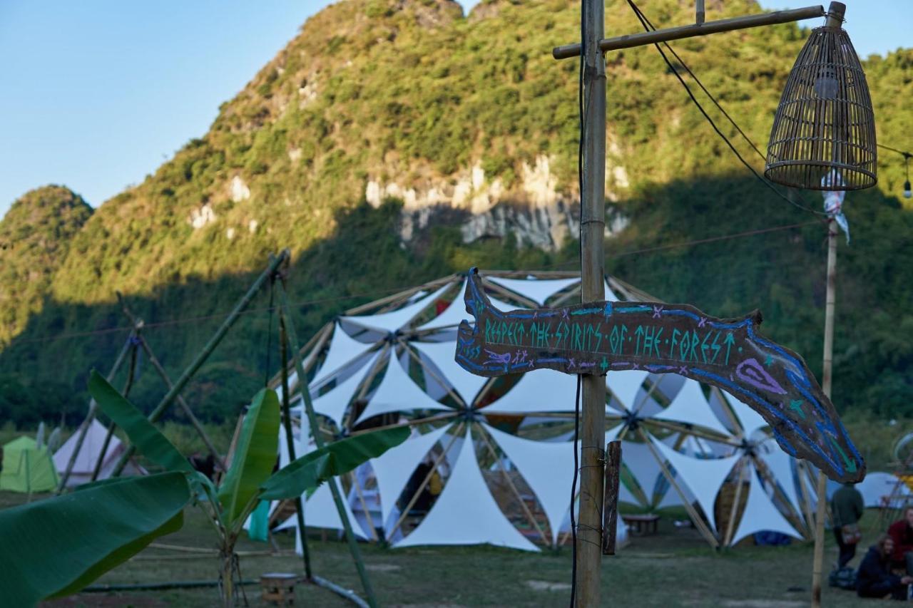 Woodstock Jungle Camp Hostel Hien Hao Buitenkant foto
